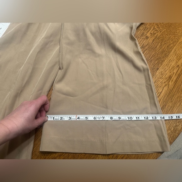 Gracia High Rise Wide Leg Pin-Tuck Flare Trousers Size Large NWT - Picture 10 of 11